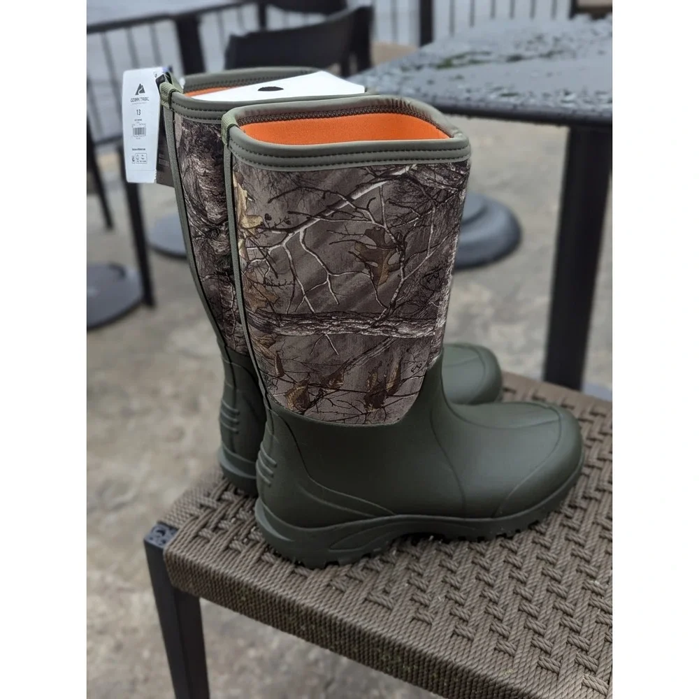 Coastal Camo Realtree Hunting Boots Waterproof Rubber Neoprene NIB Men's 13